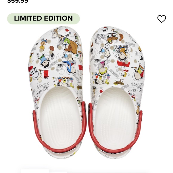 CROCS Shoes Crocs Peanuts Classic Clog Limited Edition Womens Mens